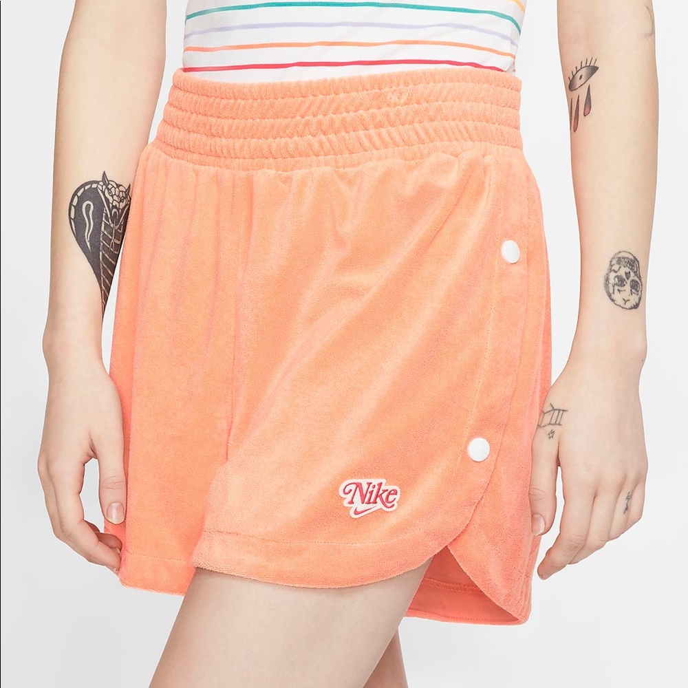 Nike Retro Orange TerryCloth Shorts
